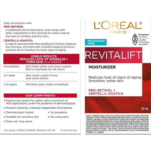 Revitalift anti Aging Face and Neck Cream, Smoothing and Firming Moisturizer ...